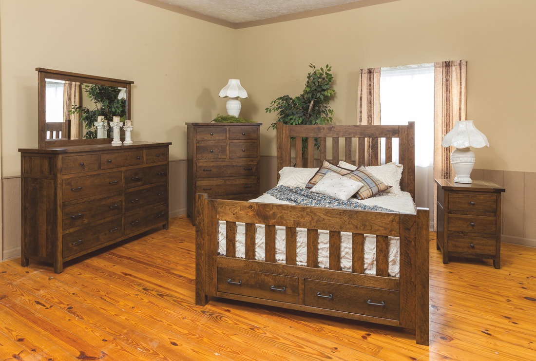 amish oak furniture & mattress